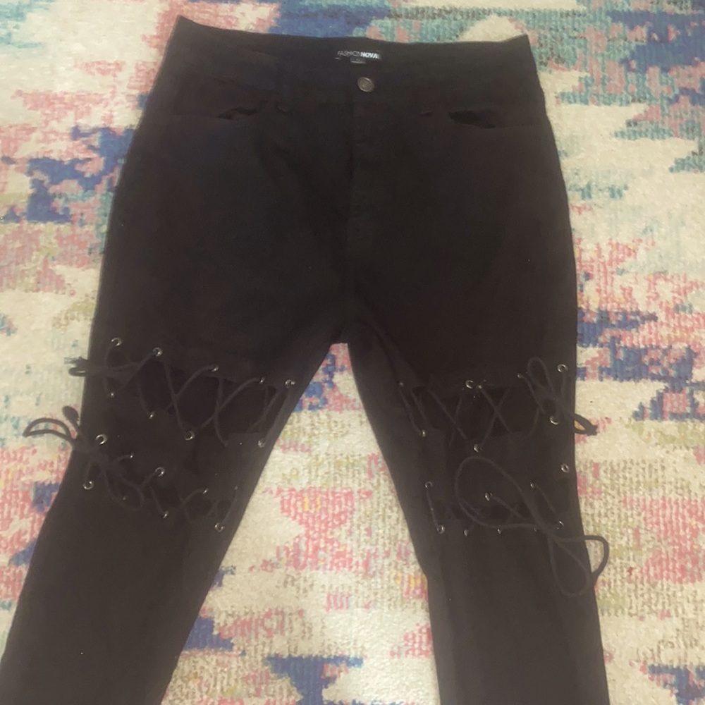 Fashion nova see ya on the flip side skinny jeans